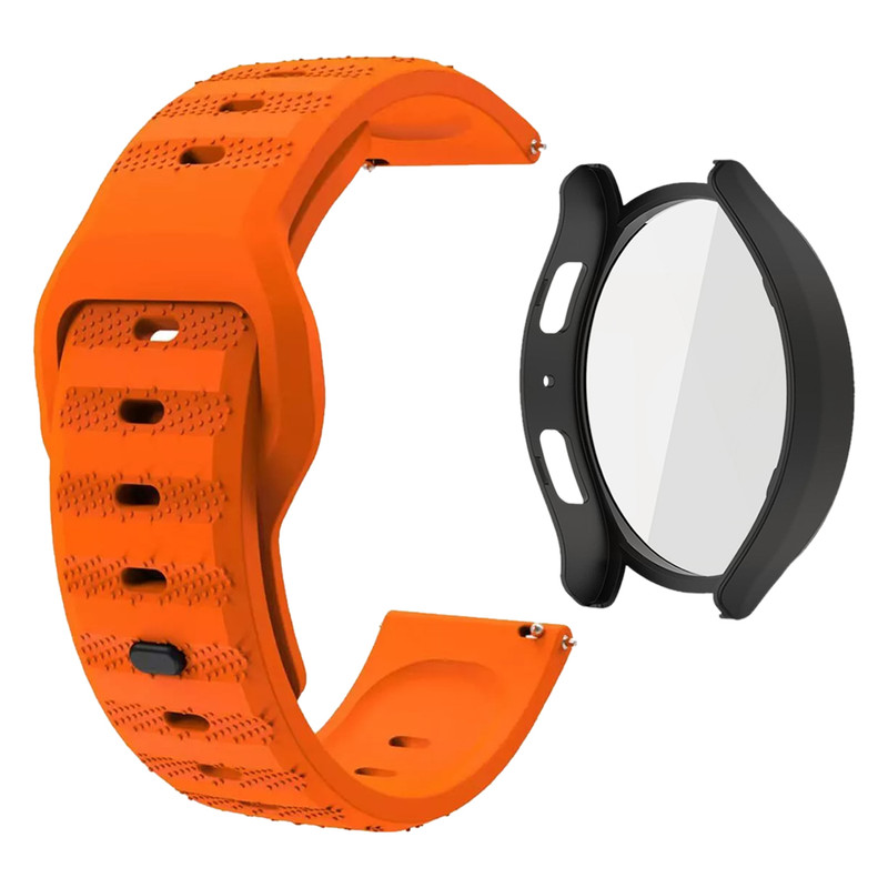 بند اسپریگ مدل Spig Sport Guard مناسب برای ساعت هوشمند سامسونگ Galaxy Watch 6 40mm به همراه کاور