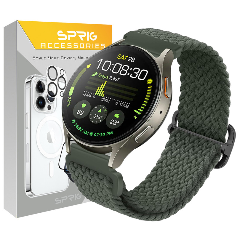 بند اسپریگ مدل Braided solo مناسب برای ساعت هوشمند سامسونگ Galaxy Watch 7 40mm / Galaxy Watch 7 44mm