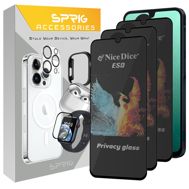محافظ صفحه نمایش حریم شخصی اسپریگ مدل PRV_NICED مناسب برای گوشی موبایل سامسونگ Galaxy A13 5G / A23 / A23 5G / A32 5G بسته سه عددی