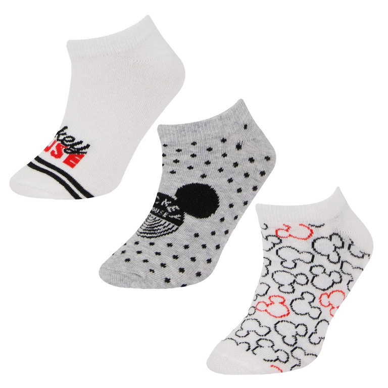 جوراب ساق کوتاه زنانه دفکتو مدل مینی بسته 3 عددی