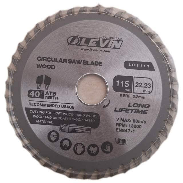 صفحه برش چوب لوین مدل LC1111 سایز 115 میلیمتر