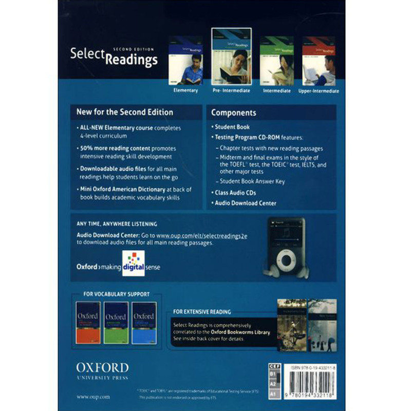 کتاب Select Readings Pre-Intermediate اثر Linda lee and Erik Gundersen انتشارات Oxford