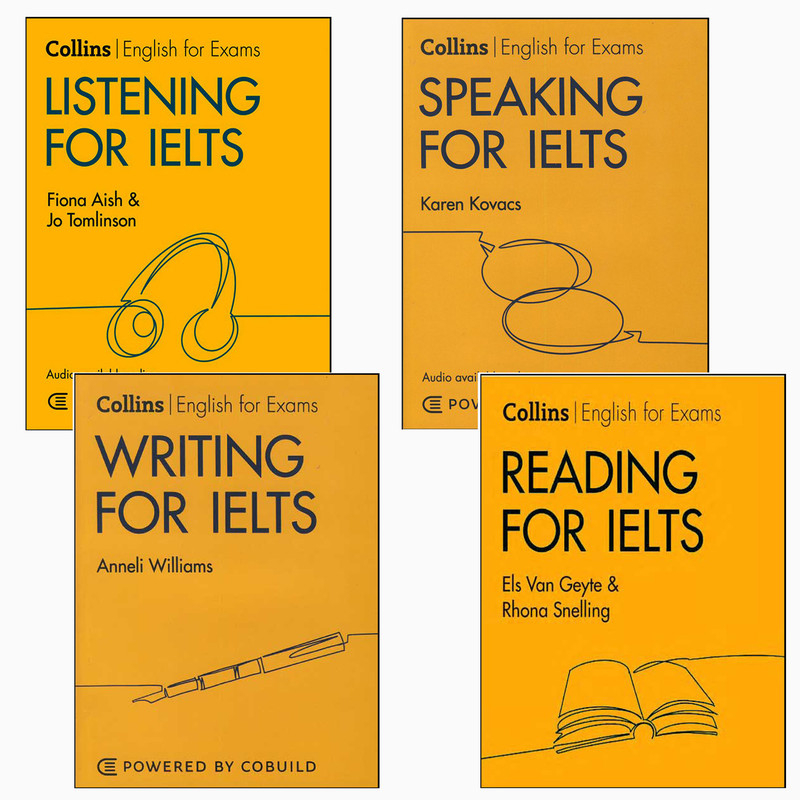 کتاب Collins English for Exams for IELTS اثر جمعی از نویسندگان انتشارات  کالینز  چهار جلدی