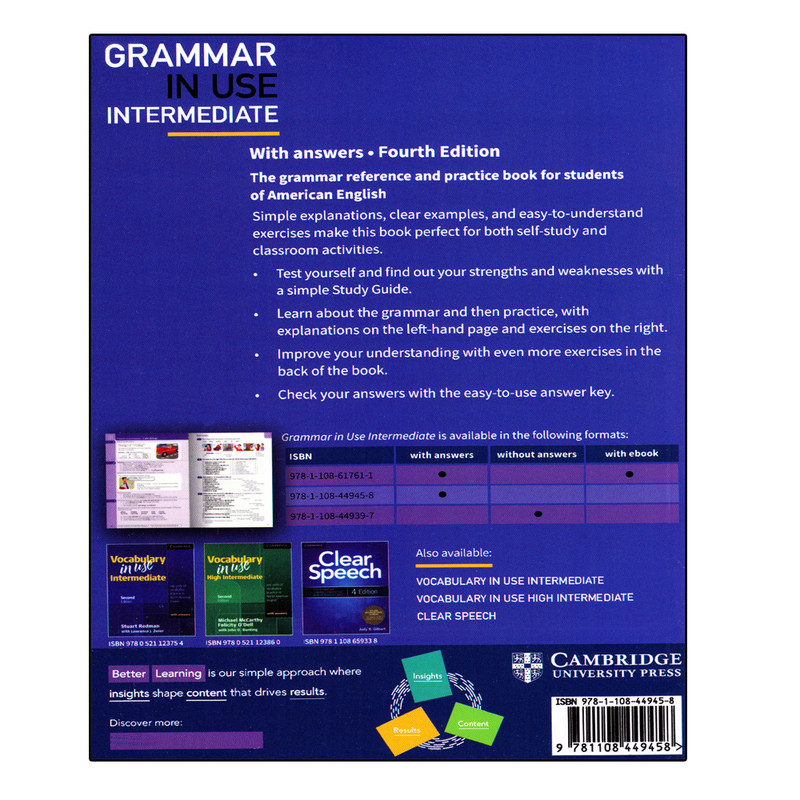 کتاب Grammar In Use Intermediate اثر Raymond Murphy انتشارات آرماندیس