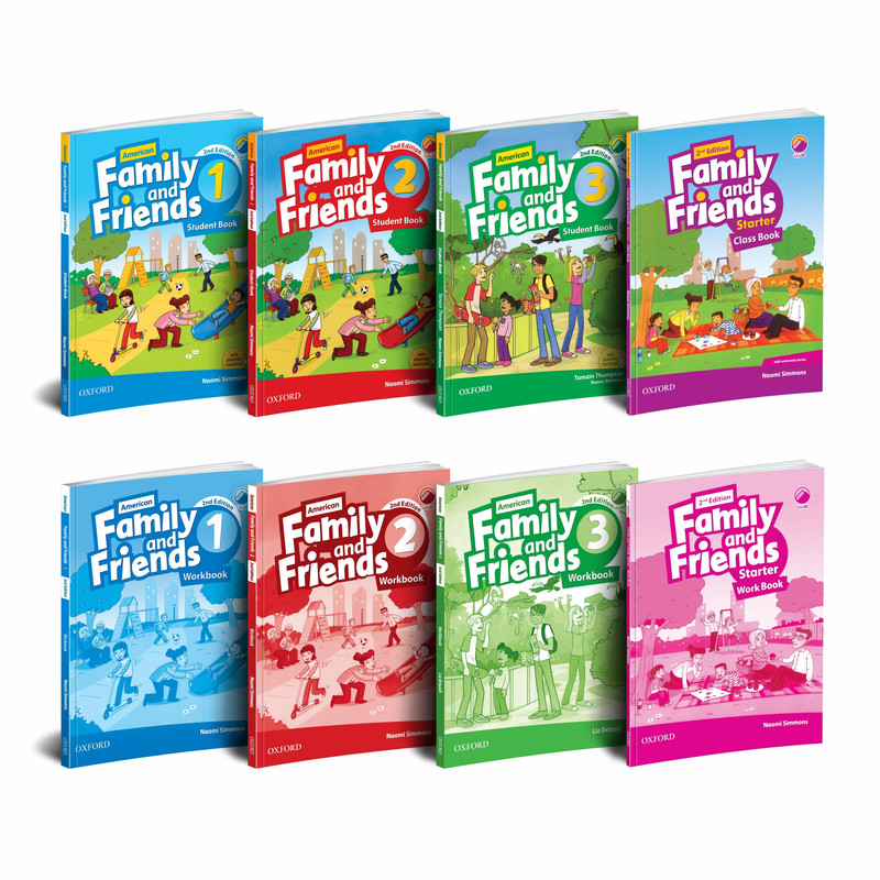 کتاب Family and Friends از Starter تا جلد 3 اثر Naomi Simmons انتشارات هیتا 8 جلدی