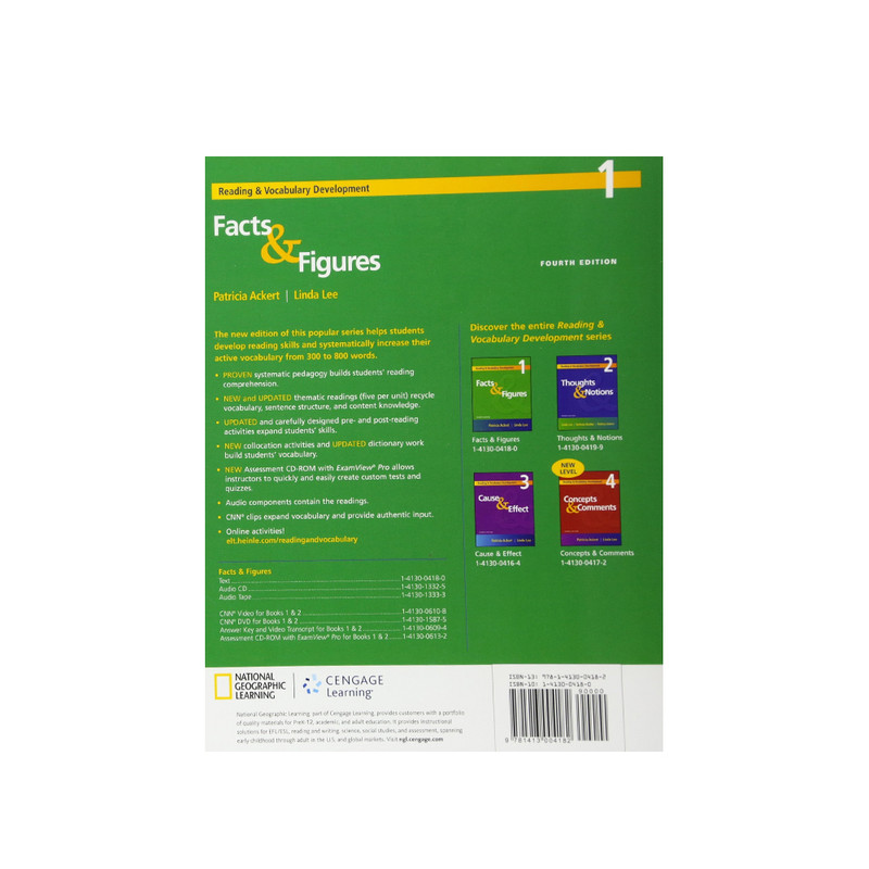 کتاب Reading And Vocabulary Development اثر Patricia Ackert And Linda Lee انتشارات الوندپویان چهار جلدی