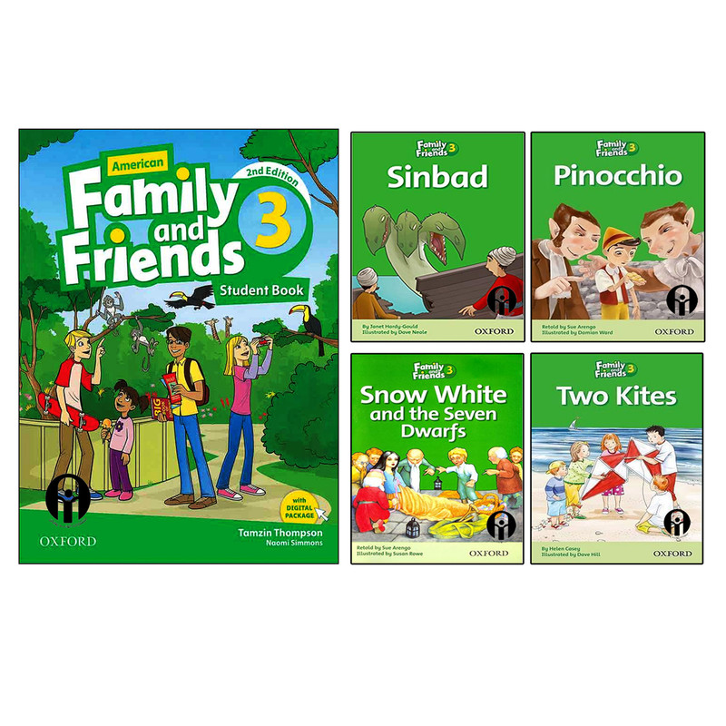 کتاب Family And Friends 3 اثر جمعی از نویسندگان انتشارات الوندپویان پنج جلدی