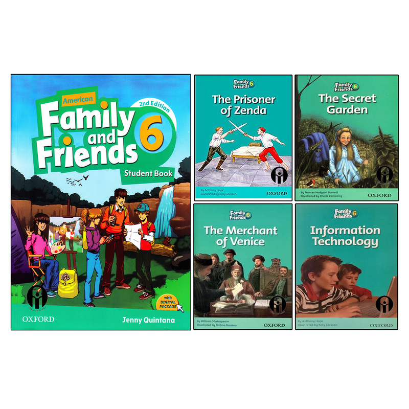 کتاب Family And Friends 6 اثر جمعی از نویسندگان انتشارات الوندپویان پنج جلدی