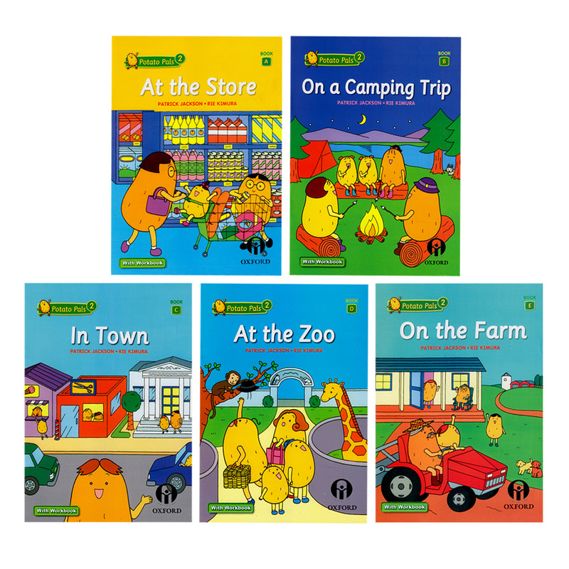 کتاب داستان Potato Pals 2 اثر Patrick Jackson And Rie Kimura انتشارات الوندپویان 5 جلدی