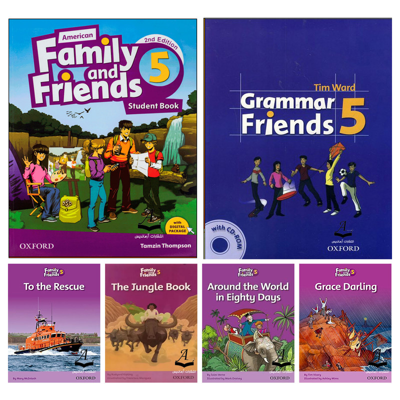 کتاب Family and Friends 5 اثر جمعی از نویسندگان انتشارات آرماندیس شش جلدی