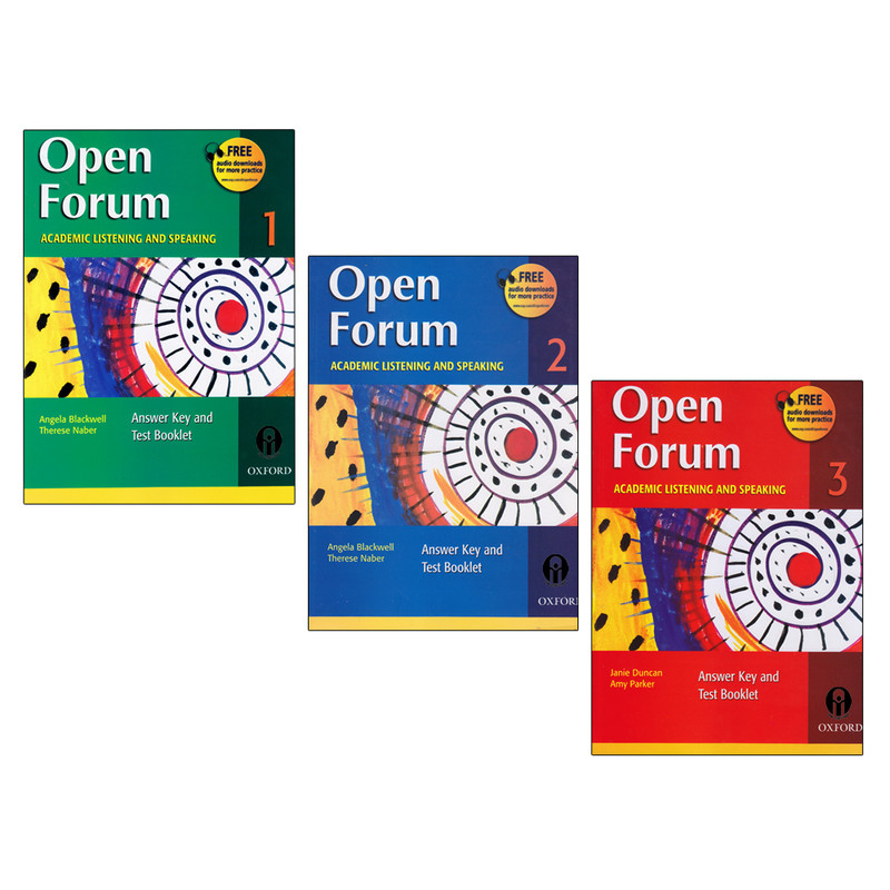کتاب Open Forum Academic Listening and Speaking اثر جمعی از نویسندگان انتشارات الوندپویان 3 جلدی