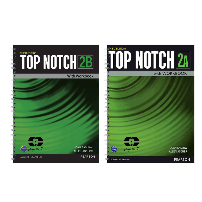 کتاب Top Notch 2 اثر Joan Saslow And Allen Ascher انتشارات سپاهان دو جلدی