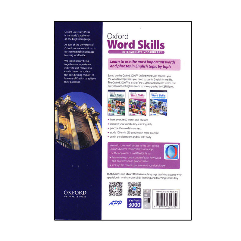 کتاب Oxford Word Skills Intermediate Vocabulary Second Edition اثر Ruth Gairns And Stuart Redman انتشارات سپاهان