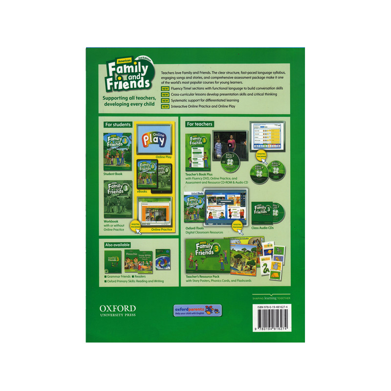 کتاب Family And Friends Second Edition اثر Tamzin Thompson And Naomi Simmons انتشارات الوندپویان جلد 3 و 4