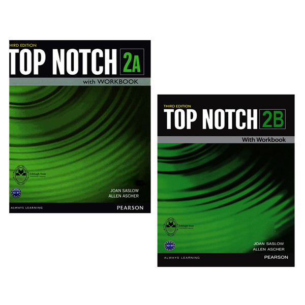 کتاب Top Notch 2 اثر Joan Saslow And Allen Ascher انتشارات اشتیاق نور 2 جلدی