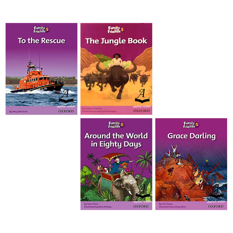 کتاب داستان Family And Friends 5 اثر جمعی از نویسندگان انتشارات آرماندیس چهار جلدی