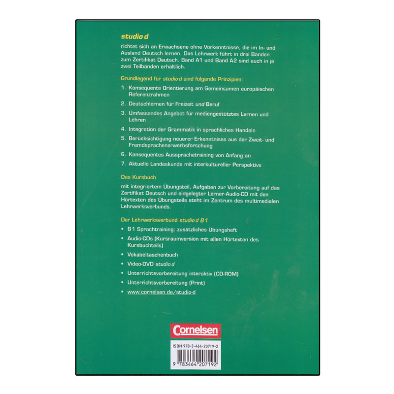 کتاب Studio d B1 اثر جمعی از نویسندگان انتشارات الوندپویان