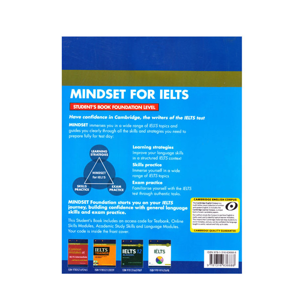 کتاب Cambridge English Mindset For IELTS اثر جمعی از نویسندگان انتشارات الوندپویان دو جلدی