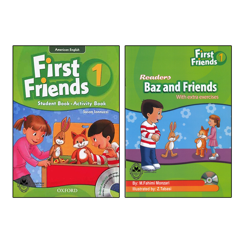 کتاب First Friends 1 اثر Susan Iannuzzi And M.Fahimi Monzari انتشارات اشتیاق نور دو جلدی