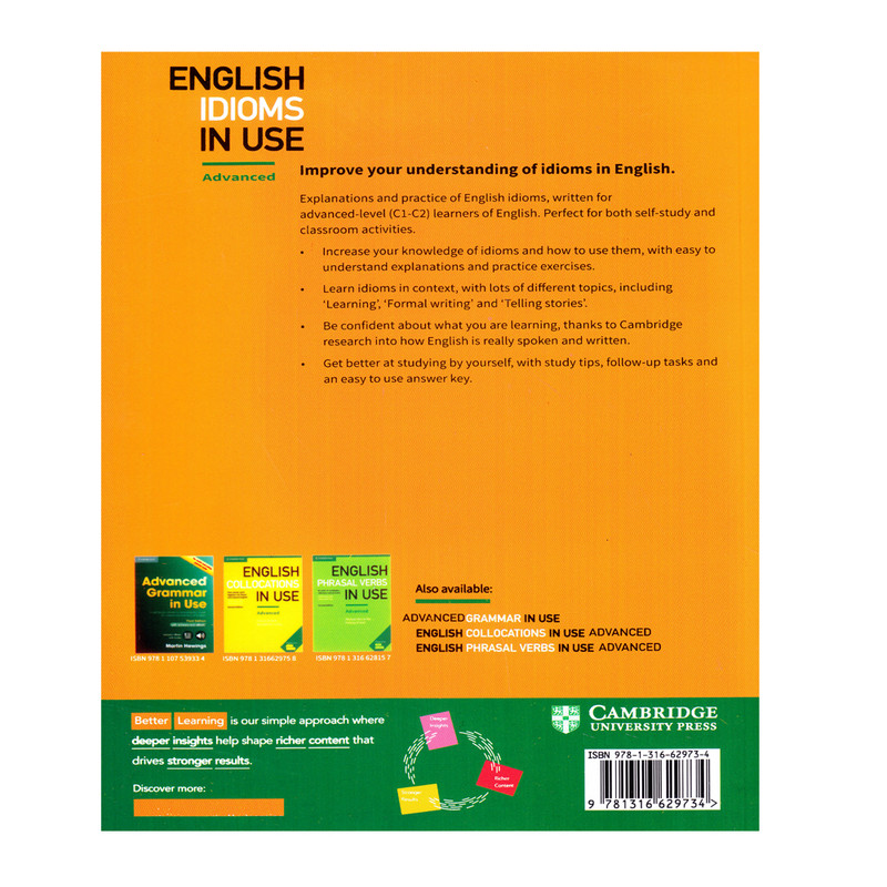 کتاب English Idioms In Use Advanced اثر Michael McCarthy And Felicity O`dell انتشارات اشتیاق نور
