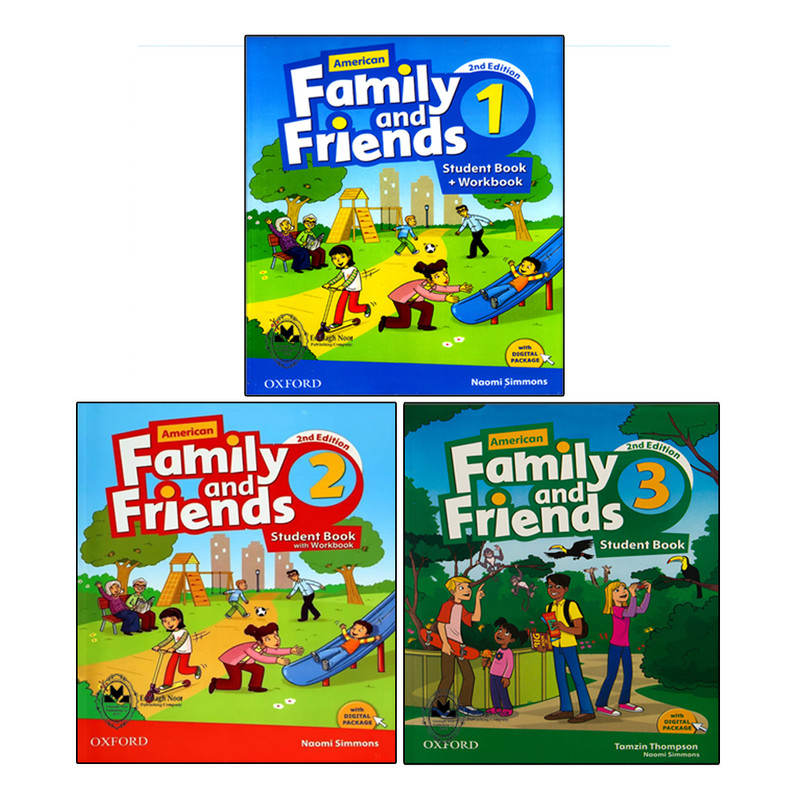 کتاب American Family And Friends Second Edition اثر Tamzin Thompson and Naomi Simmons انتشارات اشتیاق نور جلد 1 تا 3