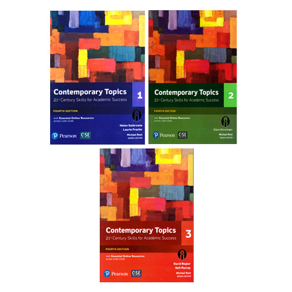 کتاب Contemporary Topics اثر جمعی از نویسندگان انتشارات الوندپویان سه جلدی