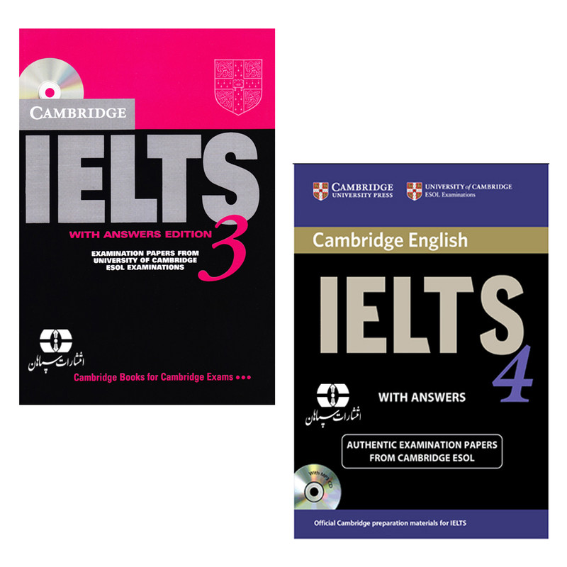 کتاب Cambridge English IELTS اثر جمعی از نویسندگان انتشارات سپاهان جلد 3 و 4