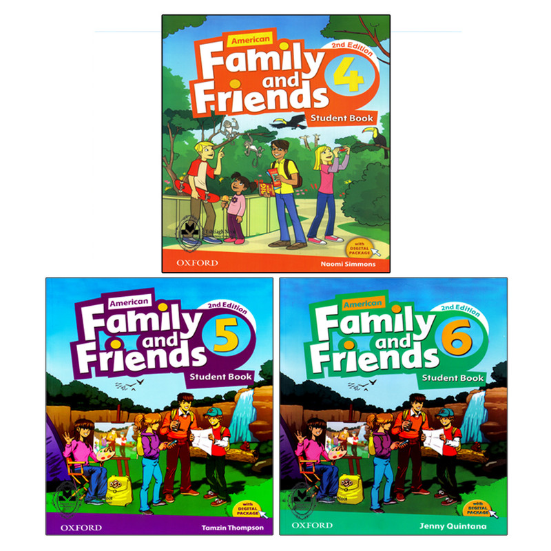 کتاب Family And Friends Second Edition اثر Naomi Simmons انتشارات اشتیاق نور جلد 4 تا 6