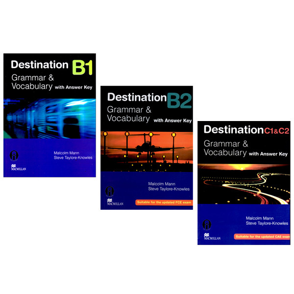 کتاب Destination Grammar And Vocabulary With Answer Key اثر Malcolm Mann And Steve Taylore-Knowles انتشارات الوندپویان سه جلدی