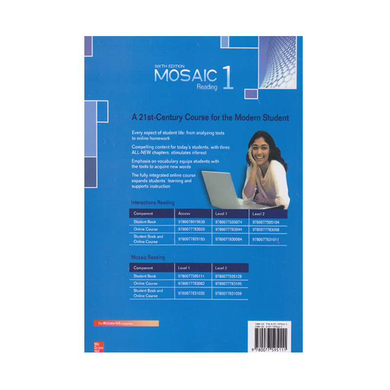 کتاب Mosaic Reading 1 Sixth Edition اثر Brenda Wegmann And Miki Knezevic انتشارات الوندپویان