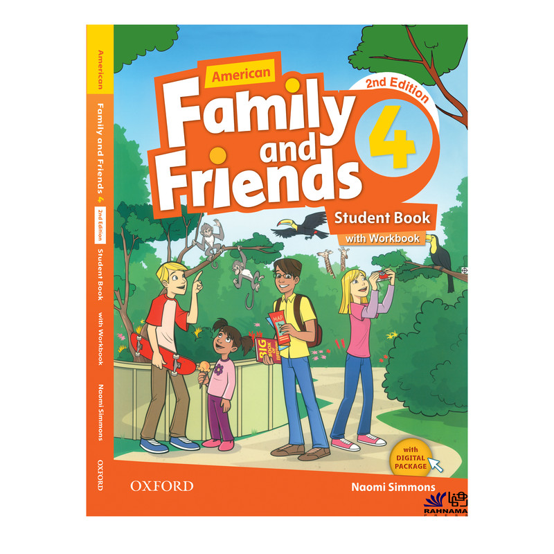 کتاب AMERICAN FAMILY AND FRIENDS 4 اثر NAOMI SIMMONS انتشارات رهنما