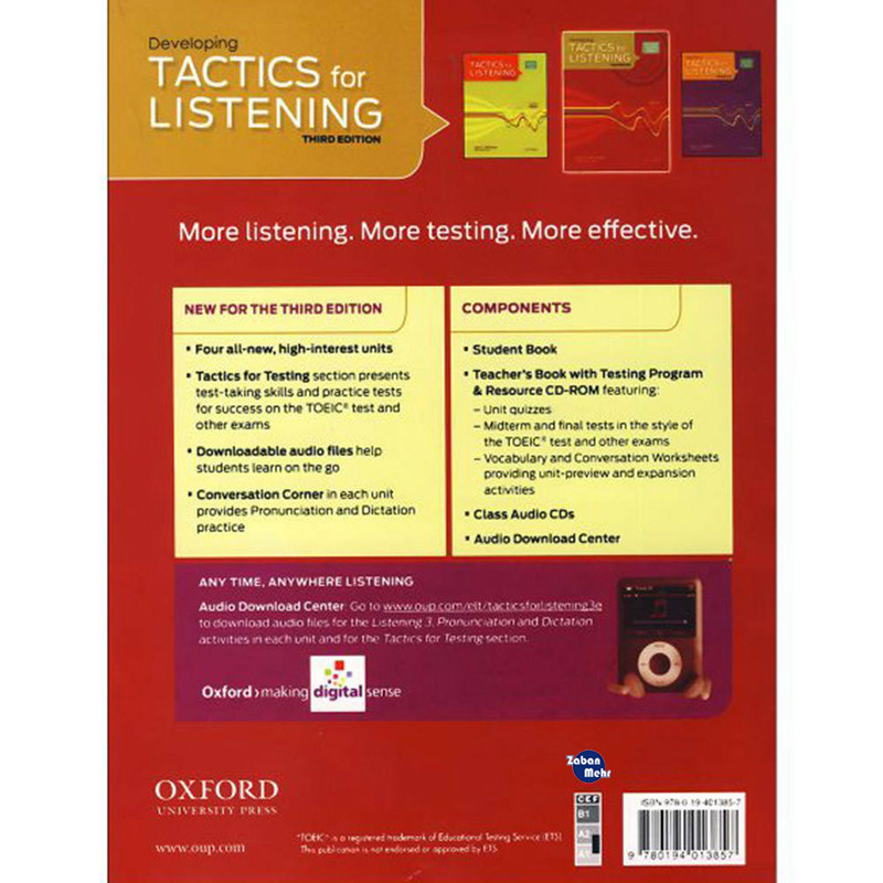 کتاب Developing Tactics For Listening اثر Jack C.Richards and Grant Trew انتشارات زبان مهر