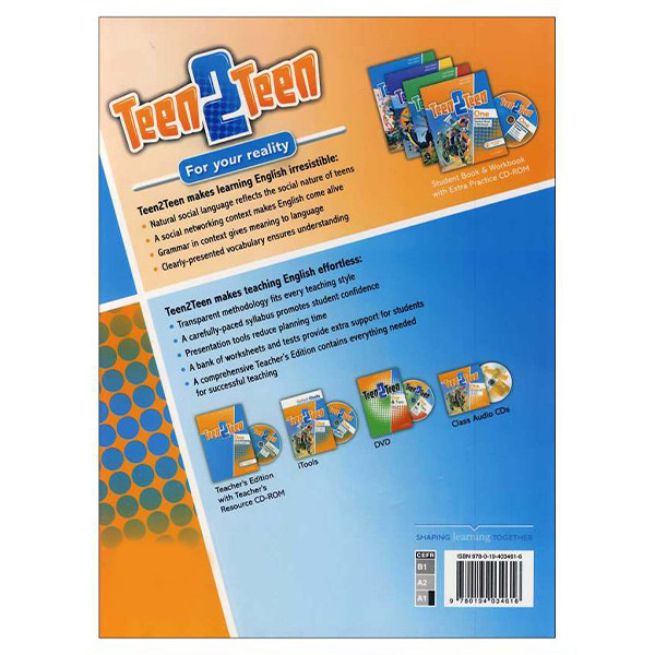 کتاب Teen 2 Teen 1 اثر Joan Saslow And Allen Ascher انتشارات oxford