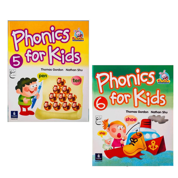 کتاب phonics For Kids 5_6 اثر جمعی از نویسندگان انتشارات ابداع 2 جلدی