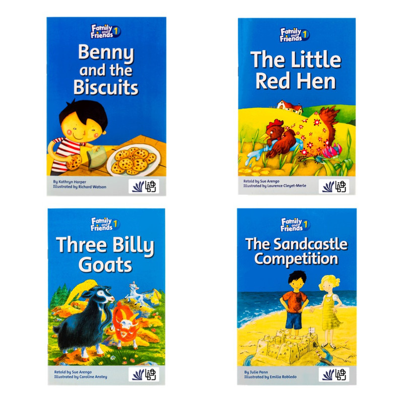 کتاب family and friends Readers 1 اثر Julie Penn انتشارات رهنما 4 جلدی