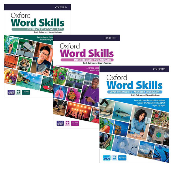 کتاب Oxford Word Skills 2nd Edition اثر جمعی از نویسندگان انتشارات زبان مهر 3جلدی