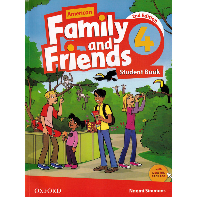 کتاب Family and Friends 2nd 4 اثر Naomi Simmons انتشارات Oxford دو جلدی