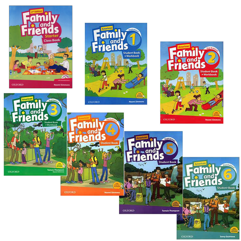 کتاب American Family and Friends Second Edition اثر Tamzin Thompson انتشارات oxford هفت جلدی