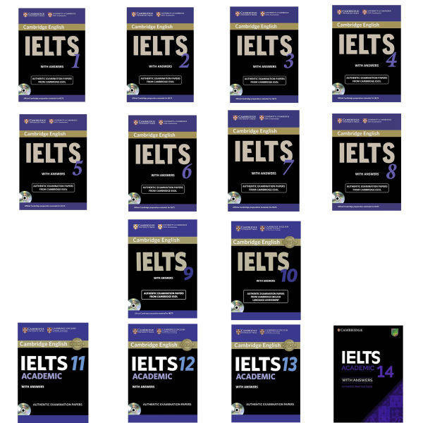 کتاب IELTS CAMBRIDGE اثر جمعی از نویسندگان نشر ابداع 14 جلدی