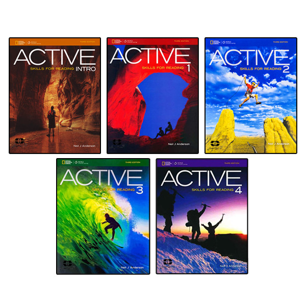 کتاب Active Skills For Reading اثر Neil J Anderson انتشارات سپاهان 5 جلدی