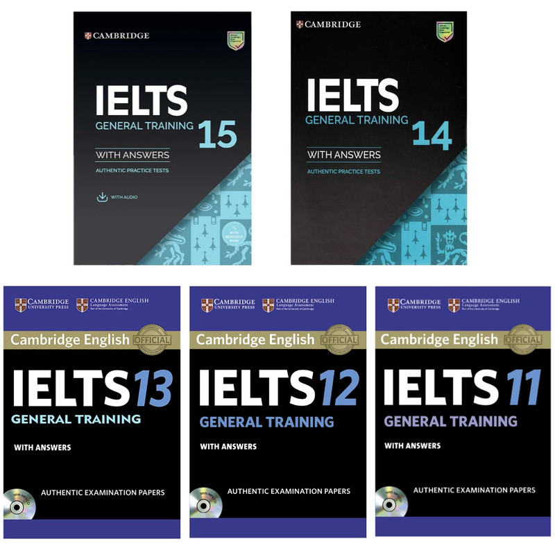 کتاب IELTS Cambridge General اثر جمعی از نویسندگان انتشارات کمبریج جلدهای 11 تا 15 