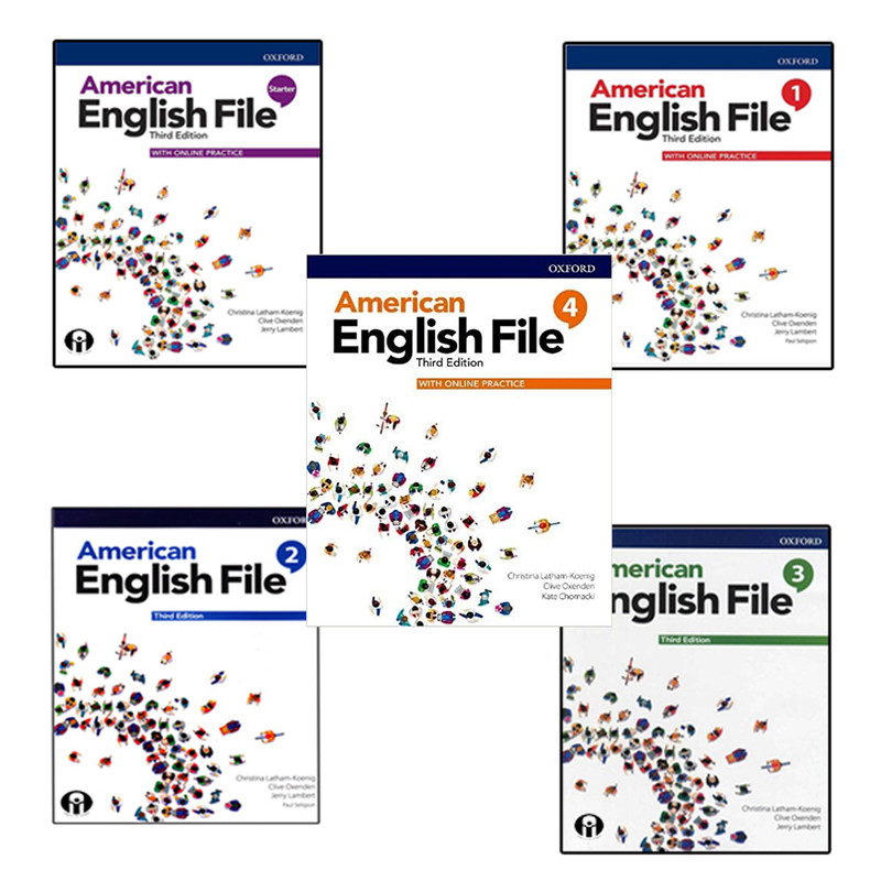 کتاب American English File Third Edition اثر جمعی از نویسندگان انتشارات آریونا 5 جلدی