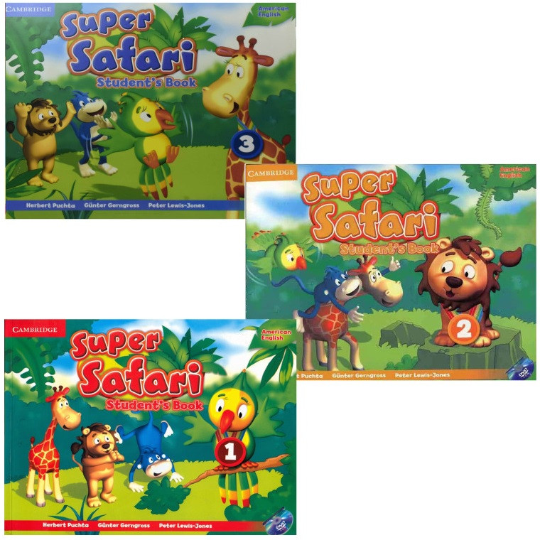 کتاب American Super safari اثر جمعی از نویسندگان انتشارات Cambridge سه جلدی