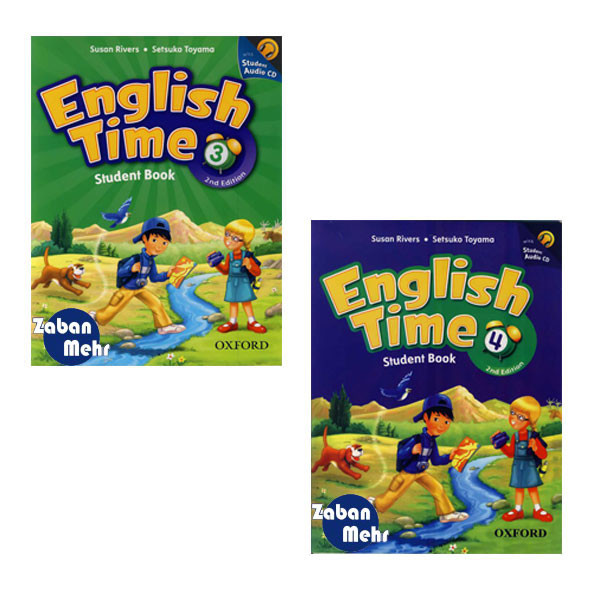 کتاب English Time اثر جمعی از نویسندگان انتشارات زبان مهر جلد 3 و 4
