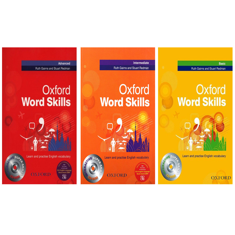 کتاب Oxford Word Skills اثر Ruth Gairns And Stuart Redman انتشارات Oxford سه جلدی