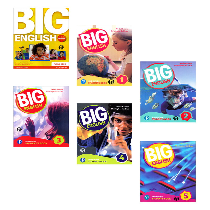 کتاب BIG ENGLISH اثر Mario Herrera و Christopher Sol Cruz انتشارات الوندپویان شش جلدی