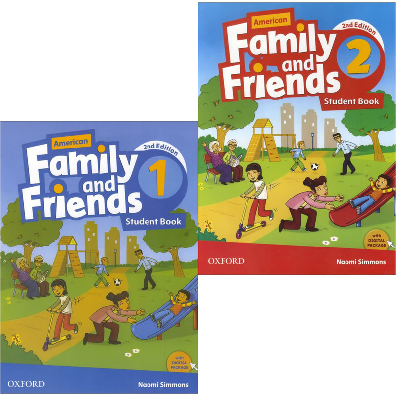 کتاب American Family and Friends  D.S اثر Naomi Simmons انتشارات آکسفورد 2 جلدی