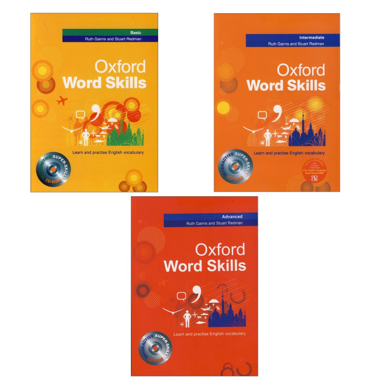 کتاب oxford word skills اثر Stuart Redman انتشارات اکسفورد 3جلدی