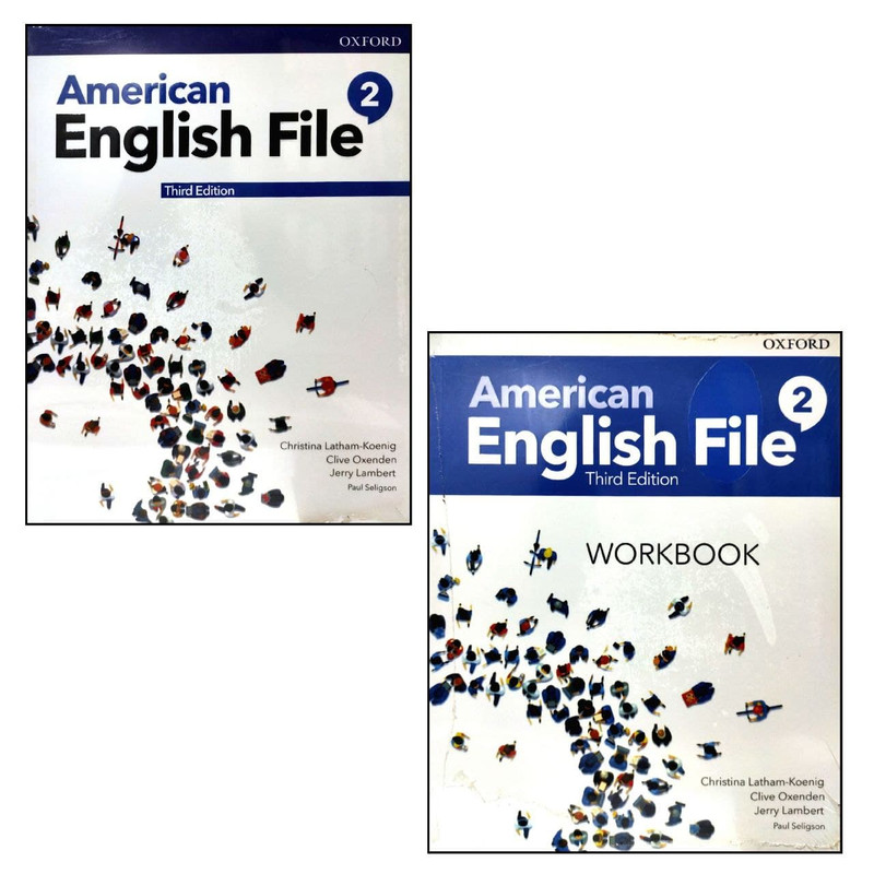 کتاب American English File 2 3th edition اثر جمعی از نویسندگان انتشارات OXFORD دو جلدی