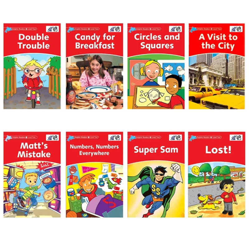 کتاب Dolphin Readers  level 2 اثر جمعی از نویسندگان انتشارات الوندپویان 8 جلدی